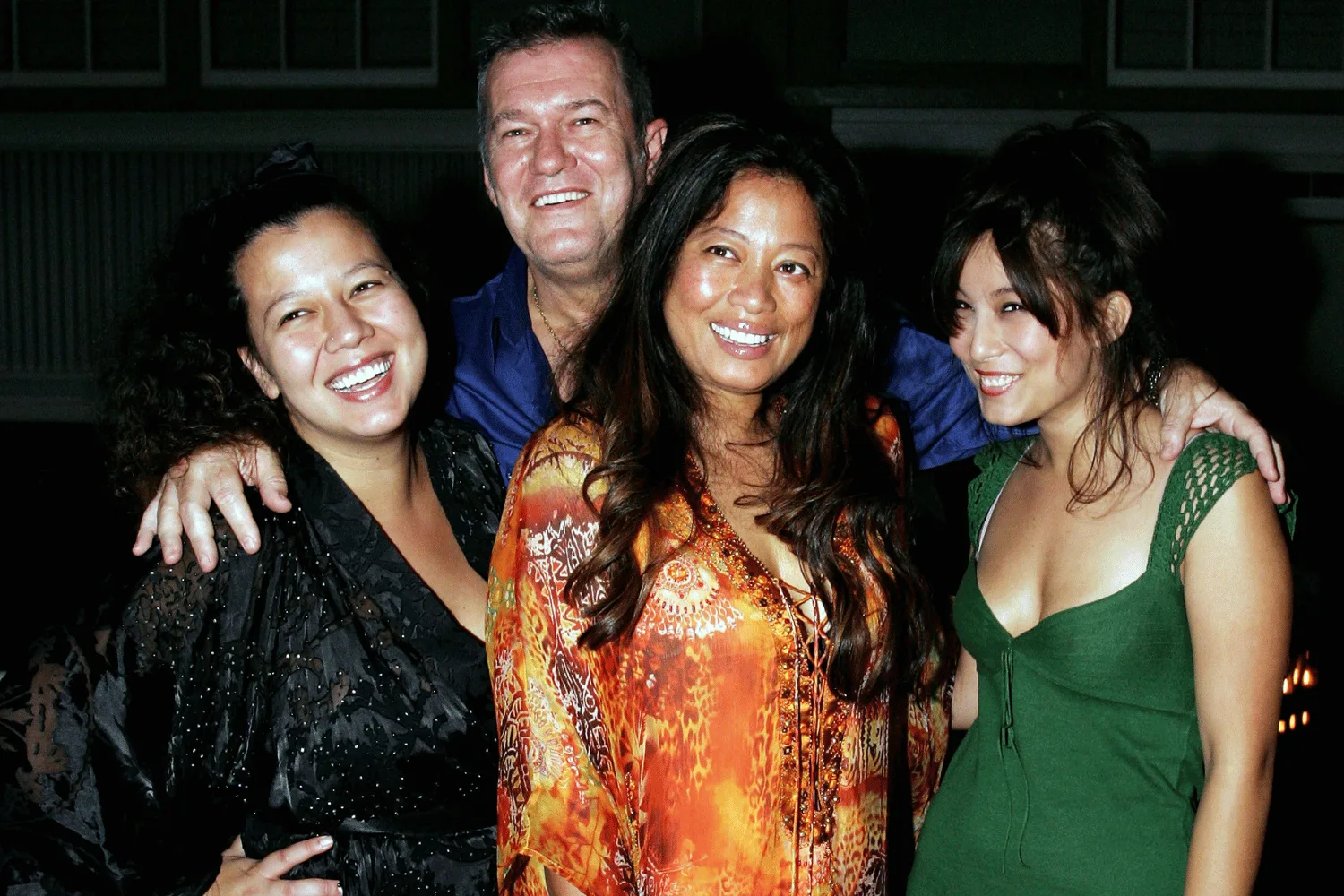 Jimmy Barnes alongside daughters Mahalia and Allie-May and his wife Jane