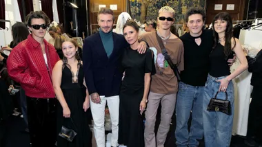 beckham family and nicola peltz at victoria beckham runway show amid feud rumours