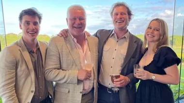 Scott Cam with his children.