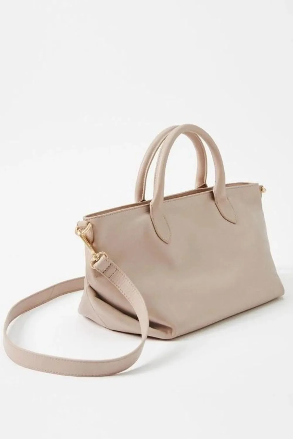 Commonry Ellise Leather Tote Bag in Cream