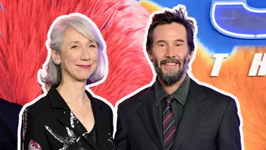 Keanu Reeves and Alexandra Grant attend film Sonic the Hedgehog 3 premiere.