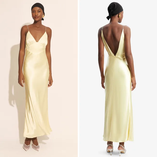 Yellow Bardot Dress