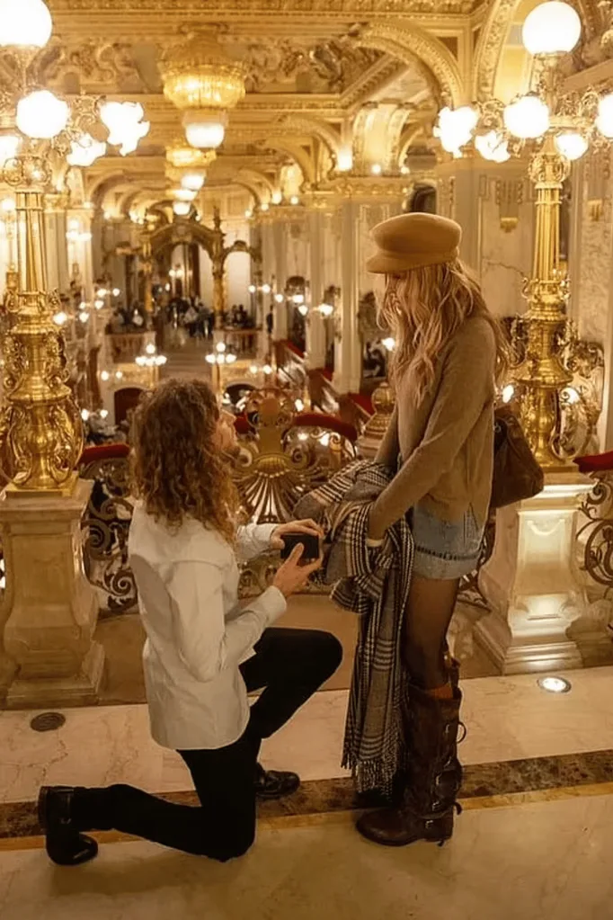 Paris Jackson and Justin Long's engagement proposal.
