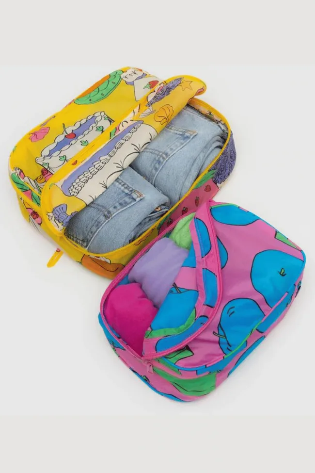 Two BAGGU packing cubes.