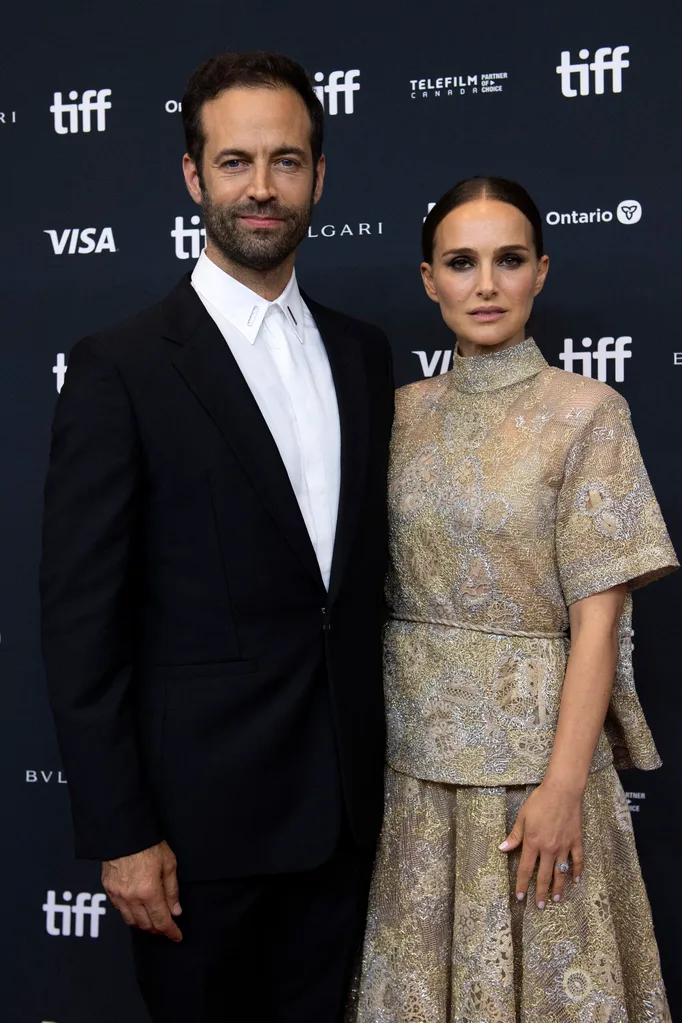 Director Benjamin Millepied (L) and actress Natalie Portman attend the red carpet for the premiere of Carmen during the 2022 Toronto International Film Festival at at Tiff Bell Lightbox on September 11, 2022 in Toronto, Canada. (Photo by VALERIE MACON / AFP) (Photo by VALERIE MACON/AFP via Getty Images)