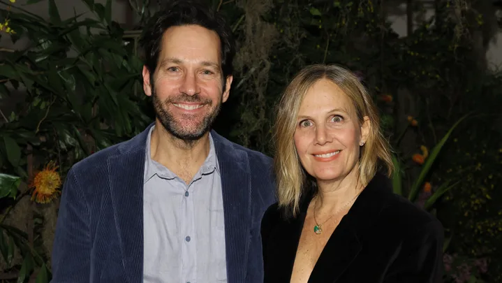 Paul Rudd and Julie Yaeger attend the 2023 Public Art Fund party at Metropolitan Pavilion in New York City.