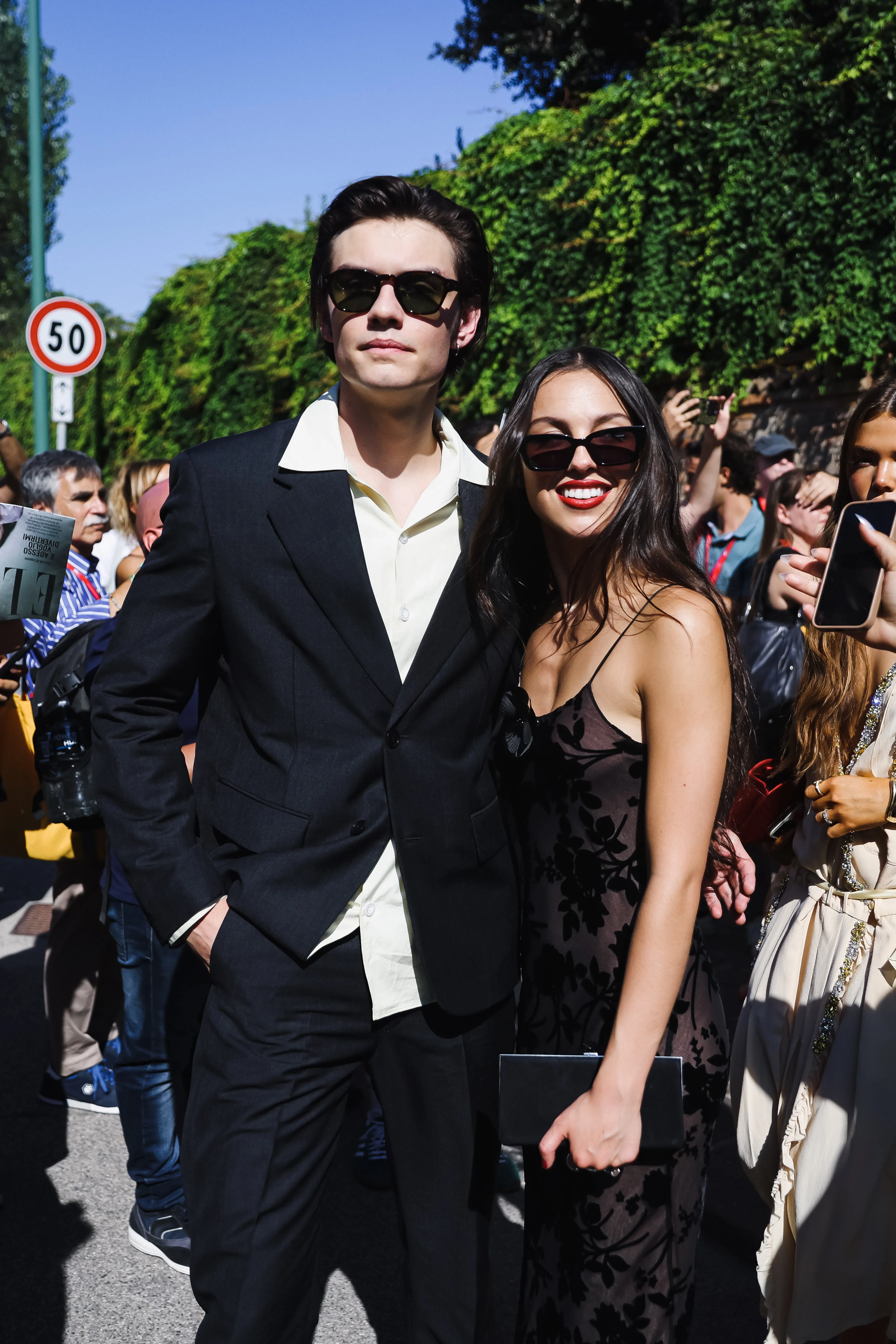 Mandatory Credit: Photo by Alessandro Bremec/ipa-agency.net/Shutterstock (14676533e)
Olivia Rodrigo And Louis Partridge Walk Hand In Hand Out Of The Hotel Excelsior Venice On Their Way To The Premiere Of Disclaimer
Arrivals, Day 3, 81st Venice International Film Festival, Italy - 29 Aug 2024
