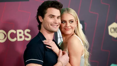 AUSTIN, TEXAS - APRIL 02: (L-R) Chase Stokes and Kelsea Ballerini attend the 2023 CMT Music Awards at Moody Center on April 02, 2023 in Austin, Texas. (Photo by Emma McIntyre/Getty Images for CMT)