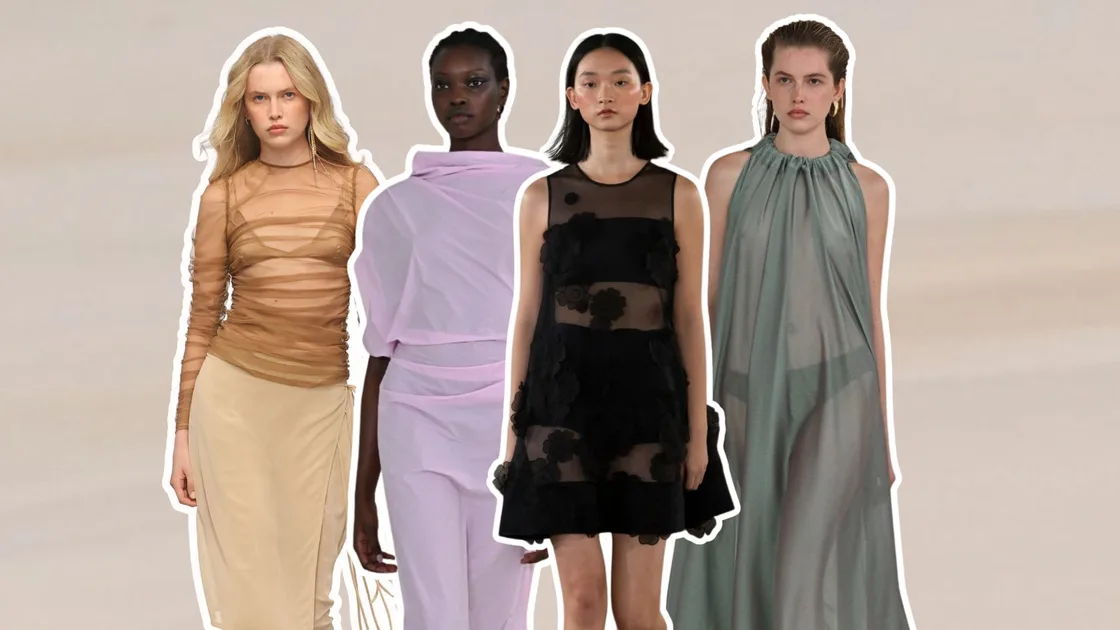 Outfit transparente para otoño