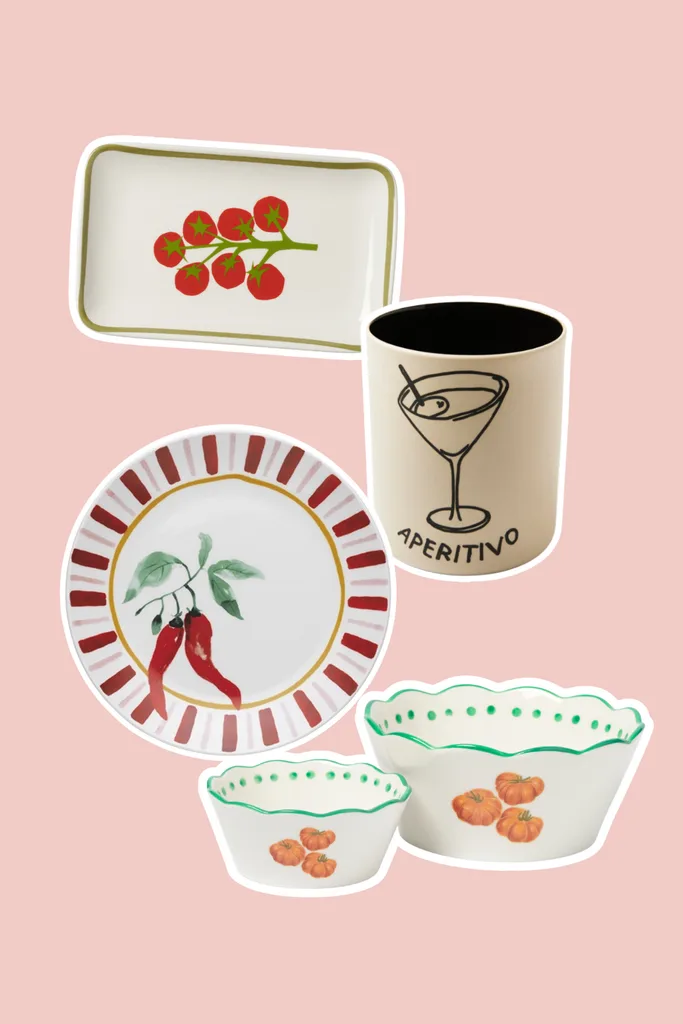 Italian inspired tableware