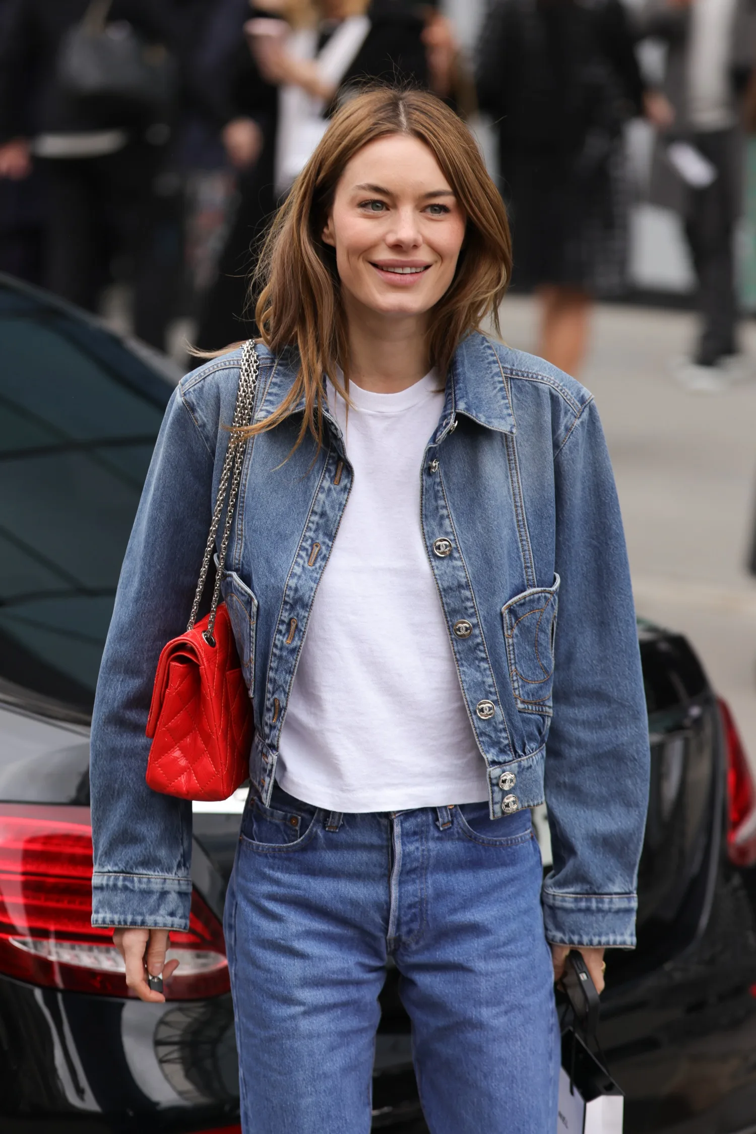Camille Rowe at Fashion Week