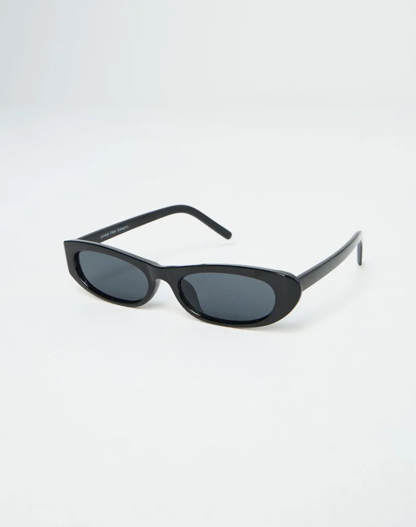 glassons black oval sunglasses