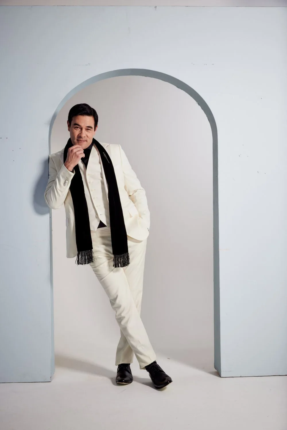 James Stewart white suit