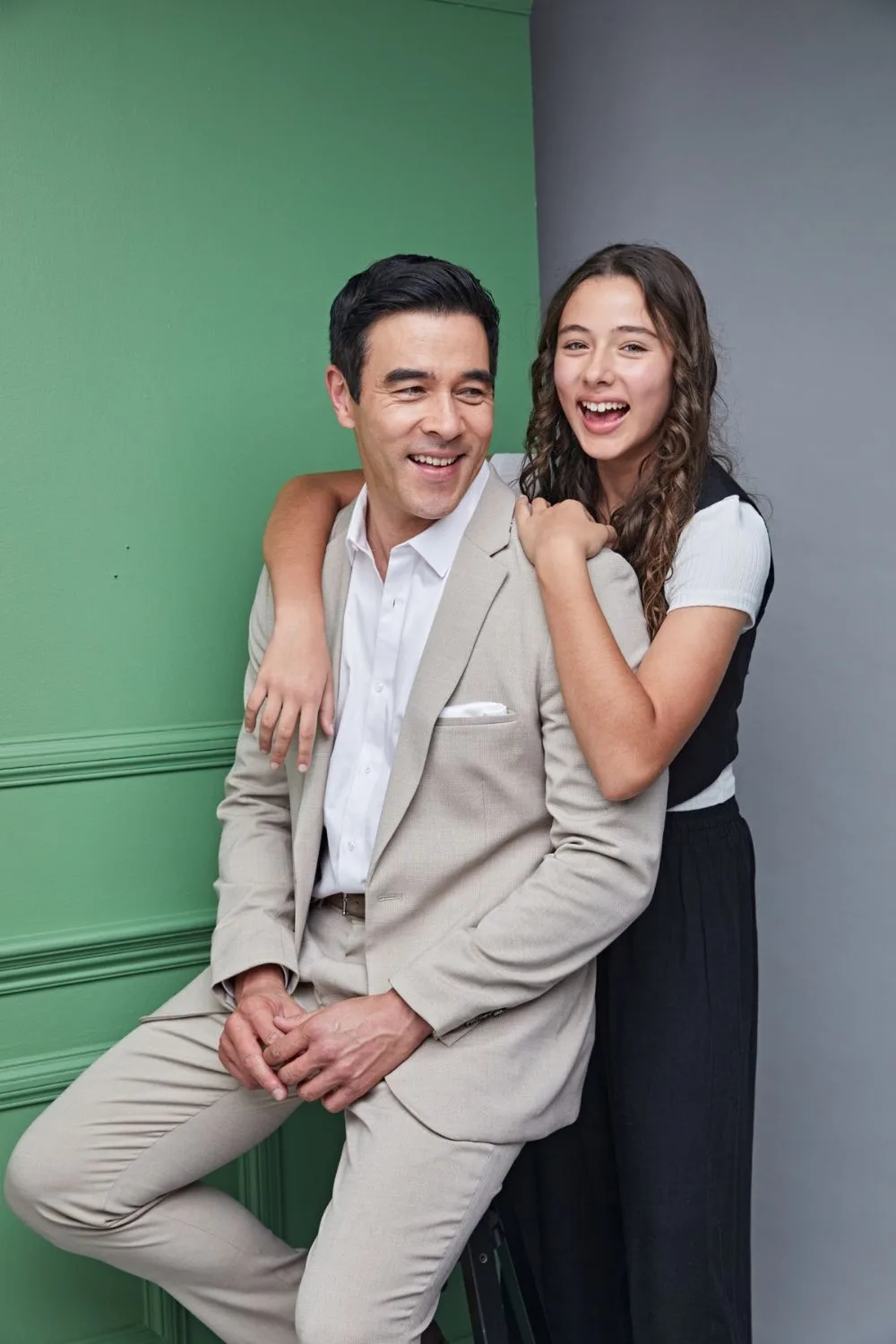 James Stewart and his daughter Scout