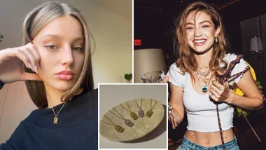 TC Edition's take on Zodiac necklace worn by Gigi Hadid