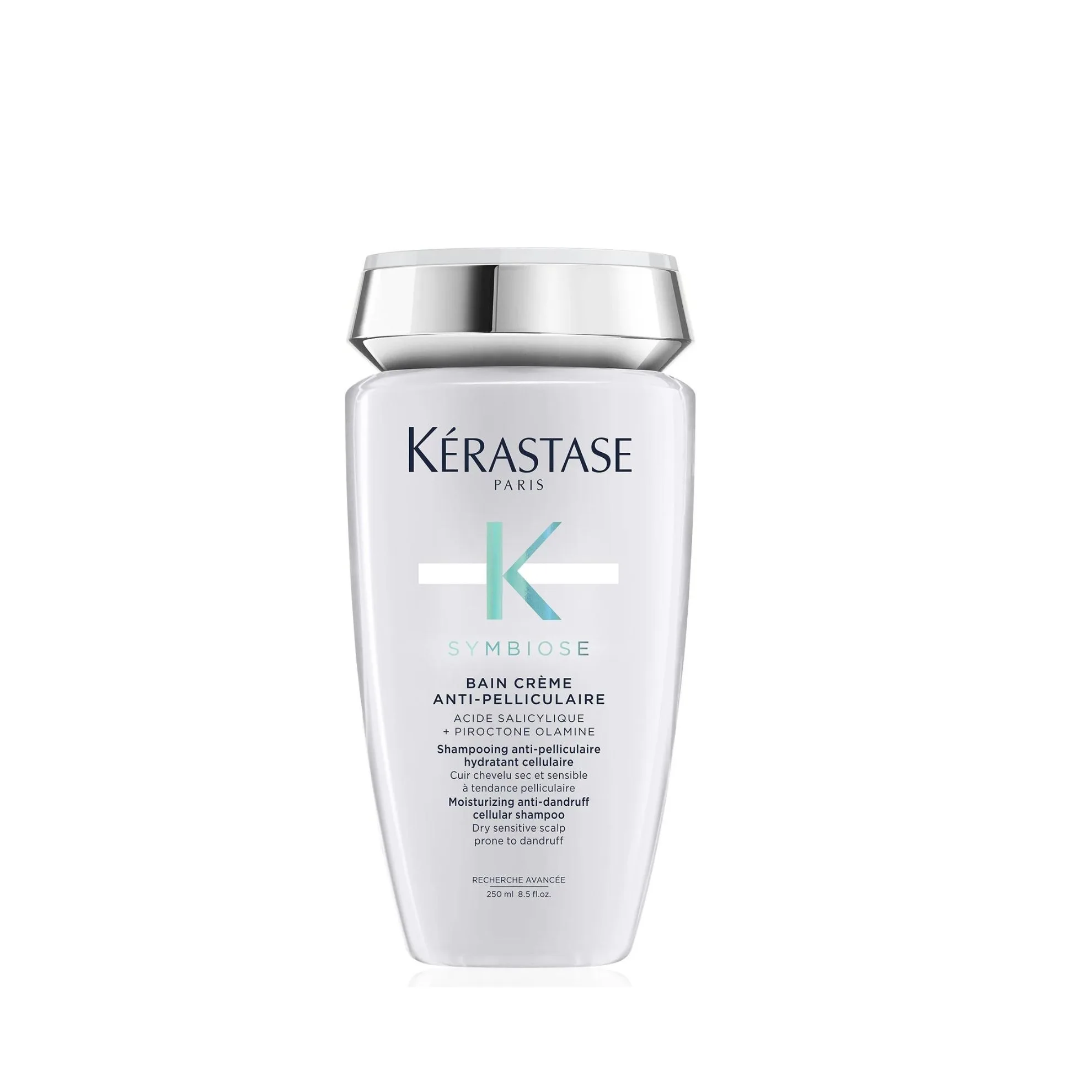 The Kérastase Symbiose Moisturising Anti-Dandruff Cellular Bain Shampoo uses salicylic acid, a gentle oil-soluble ingredient that dissolves dead skin cells and unblocks pores as it gently shifts debris. It’s accompanied by piroctone olamine - an anti-fungal compound that addresses the root causes of persistent dandruff. Your scalp will be clearer immediately, and you’ll notice a reduction in dandruff over time. It comes in a sleek 250ml silver bottle. $57.00 at Adore Beauty.