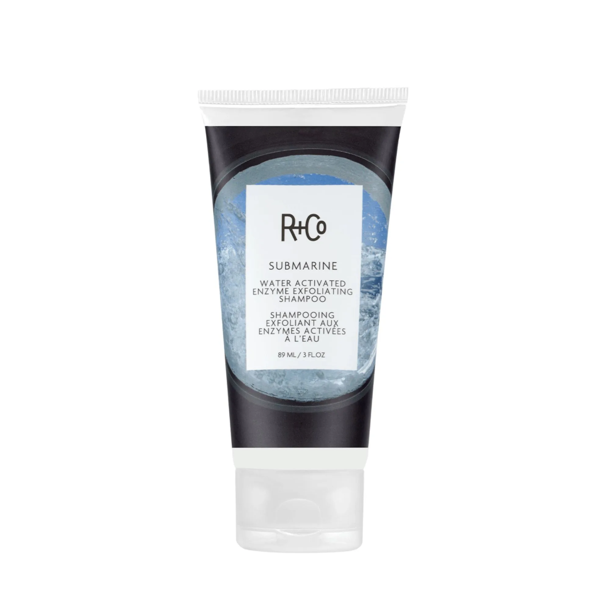 The R+Co Submarine Water Activated Enzyme Exfoliating Shampoo is perfect for daily flake maintenance and leaves a glass-like shine. Gentle fruit enzymes remove dead skin cells while a host of natural extracts, including bilberry, fermented radish root, and tomato extracts, leave hair exceptionally silky, full, and soft. Once rinsed out, it leaves behind the evocative scent of blonde woods, lavender, cardamon, and pineapple. It comes in a 90ml dupe decorated with images of the ocean over which the R+Co branding is imposed. $54.00 at David Jones.