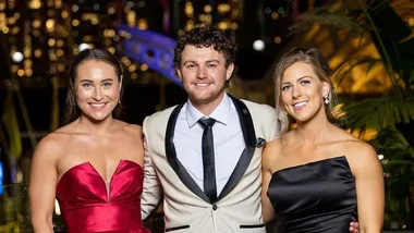 Farmer Dustin and runner-up Anna Wilson