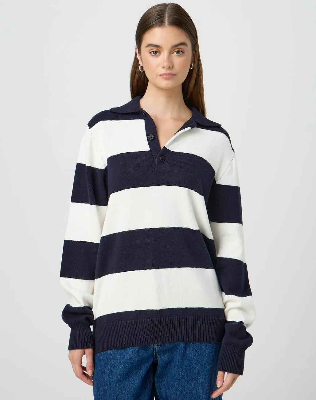 Glassons striped polo top