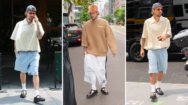 Justin Bieber wearing Mary Jane shoes in NYC