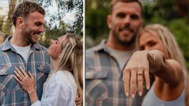 Aussie swim star Kyle Chalmers left his fiance ‘lost for words’. This is their love story