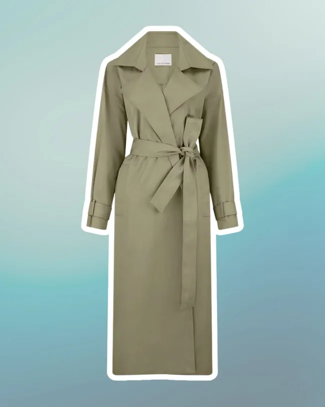 womens trench coat beige long