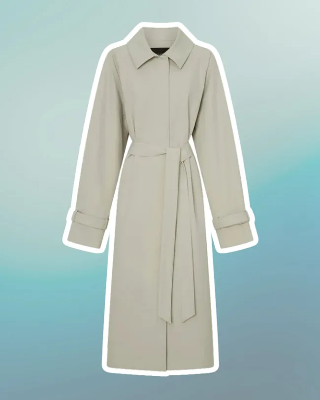 womens trench coat beige no buttons camilla and marc