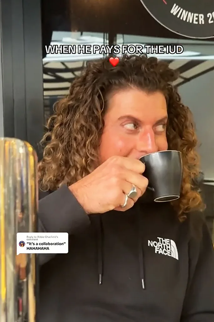 Adam Hyde in a TikTok about paying for Abbie's IUD