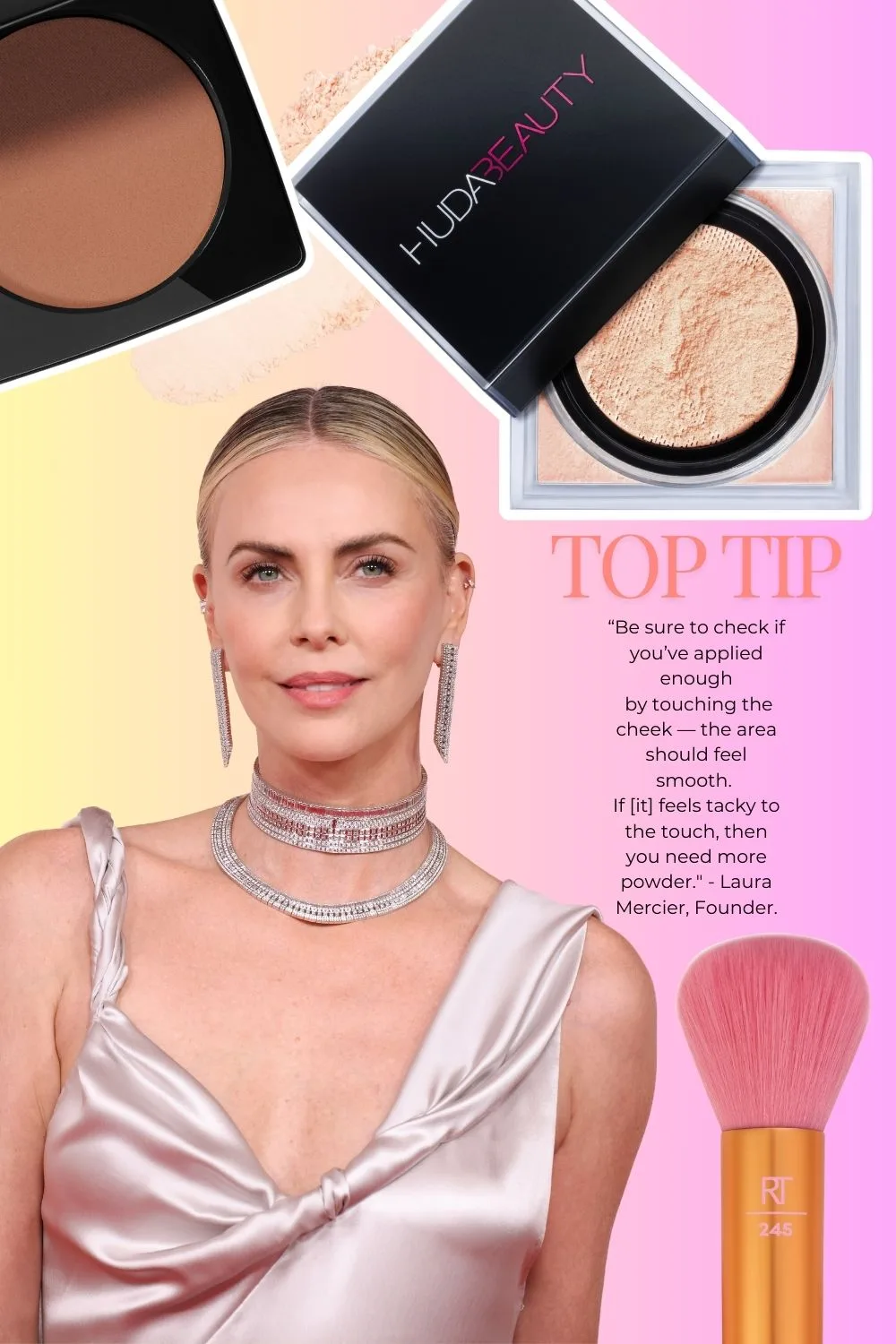 charlize theron silver dress and jewellery