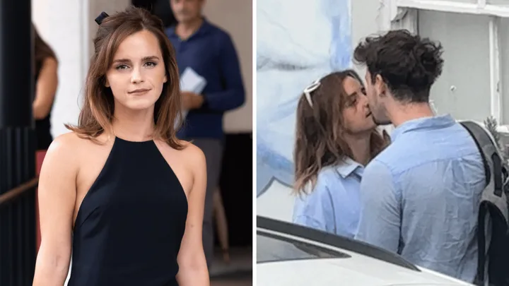 Emma Watson kisses new boyfriend Kieran Brown