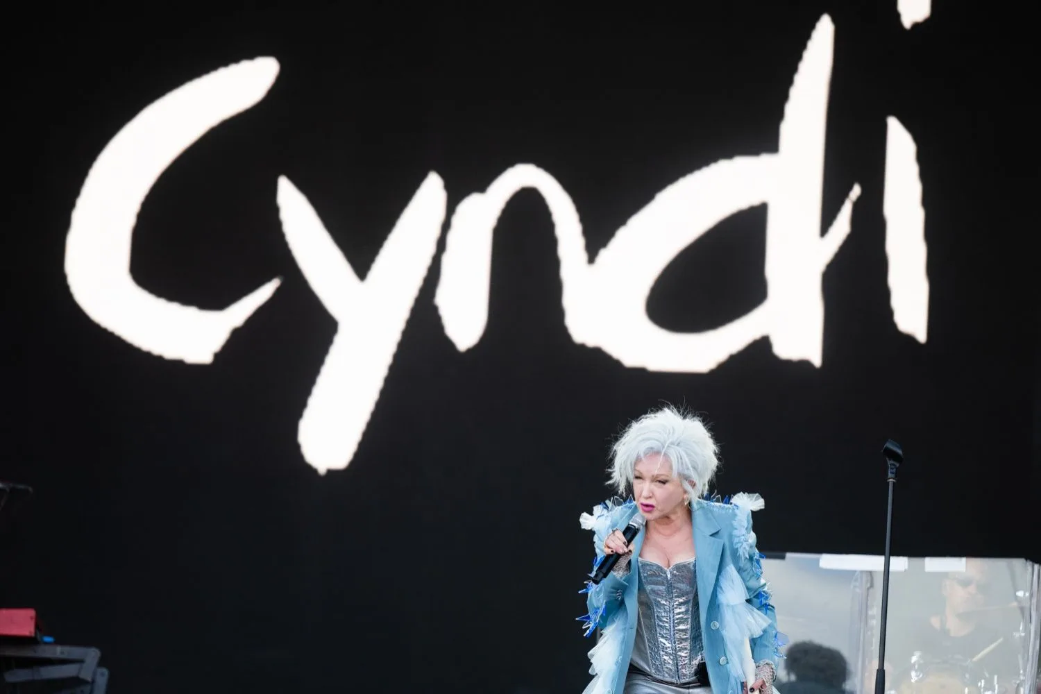 Cyndi Lauper performing at Glastonbury
