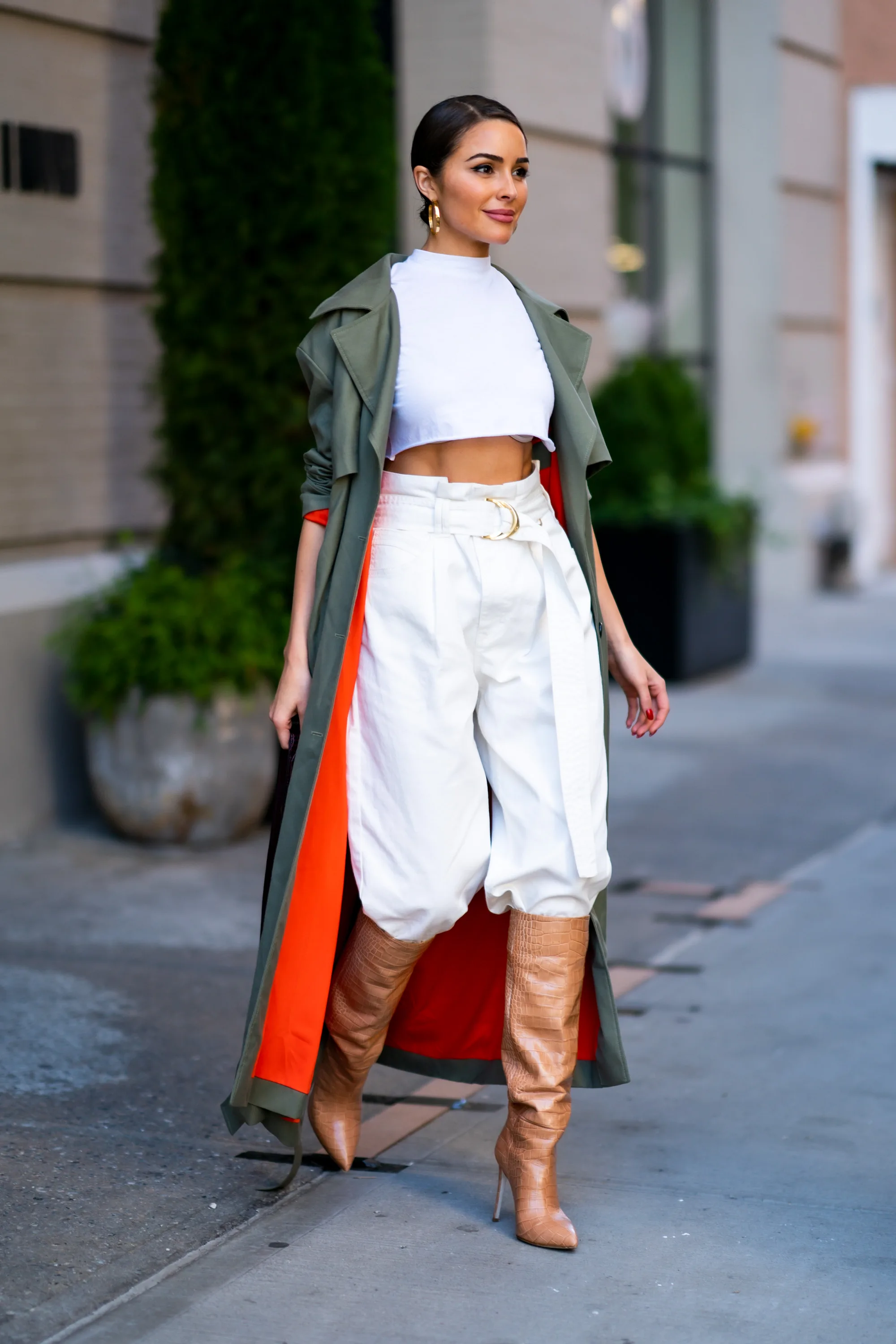 Olivia Culpo in Aje pants