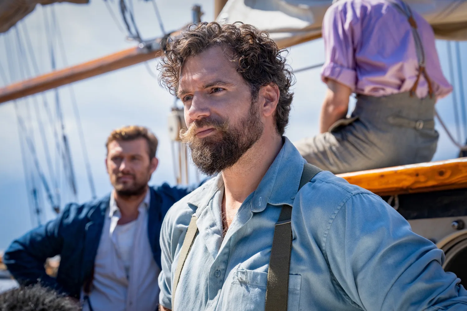Henry Cavill appears as Gus March-Phillipps in The Ministry of Ungentlemanly Warfare
