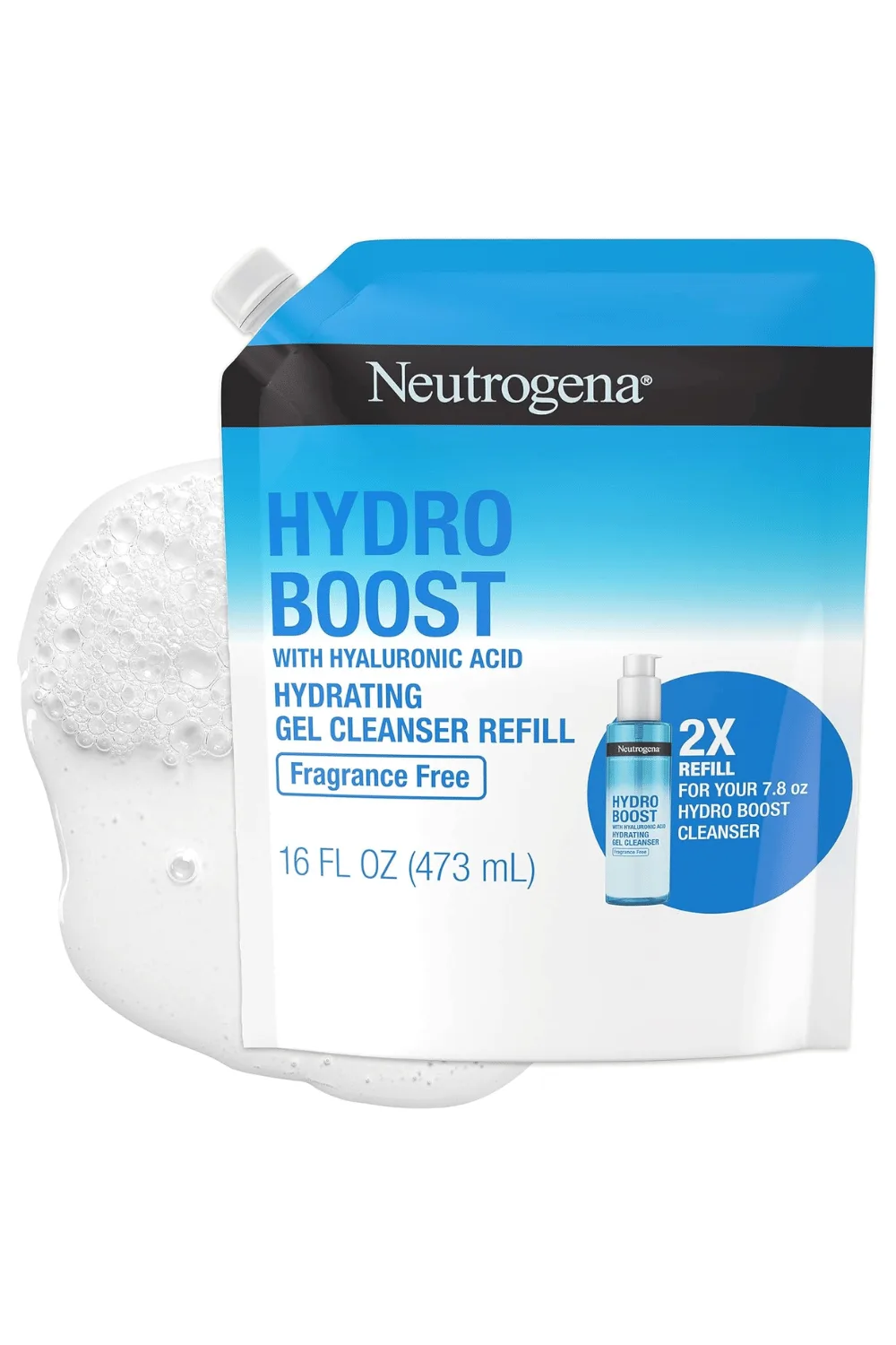 Neutrogena Hydro Boost Fragrance-Free Hydrating Facial Cleansing Gel with Hyaluronic Acid