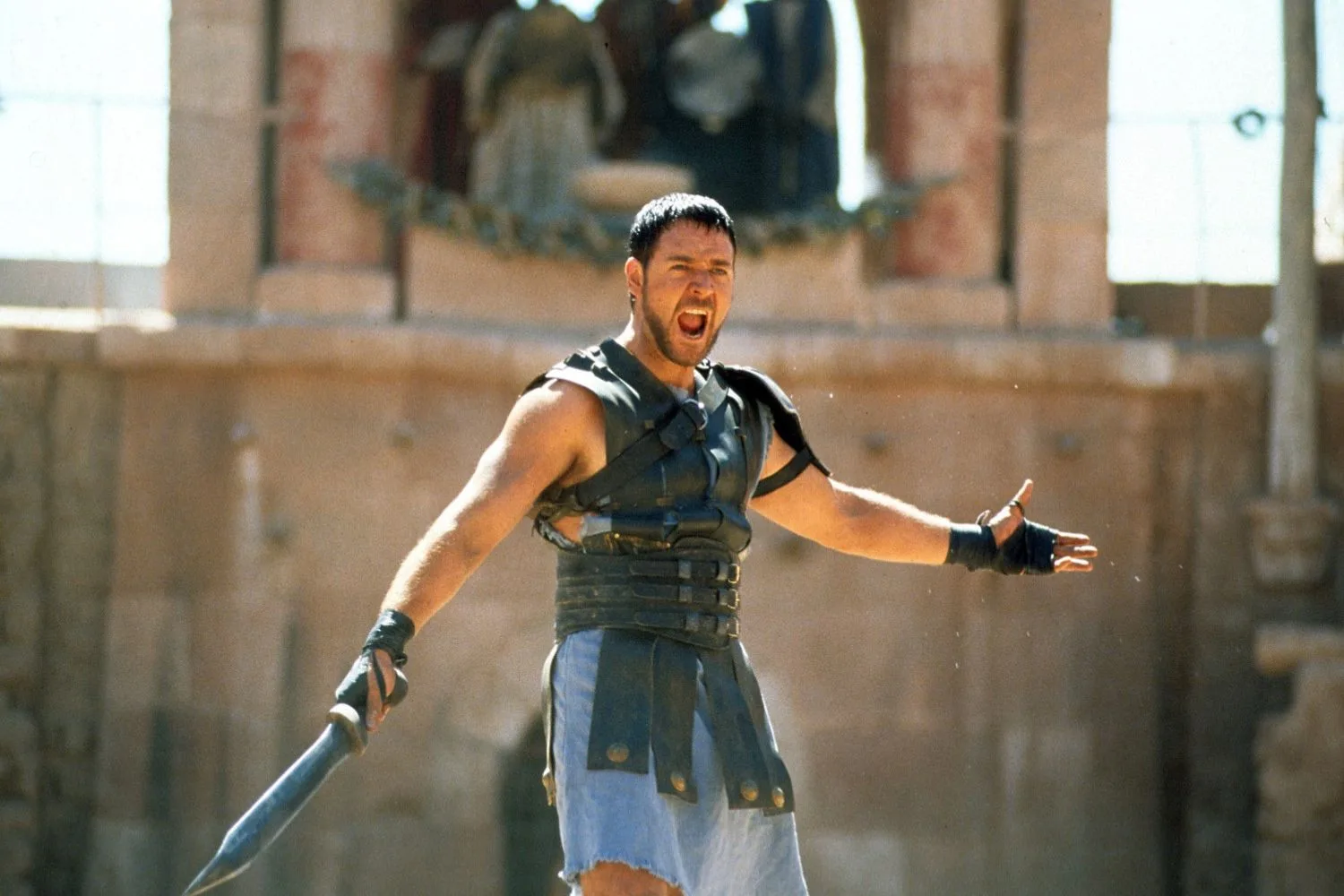 Russell Crowe in Gladiator movie as Maximus Decimus Meridius