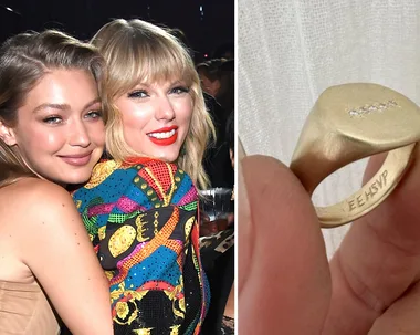 gigi hadid, Taylor Swift, signet ring
