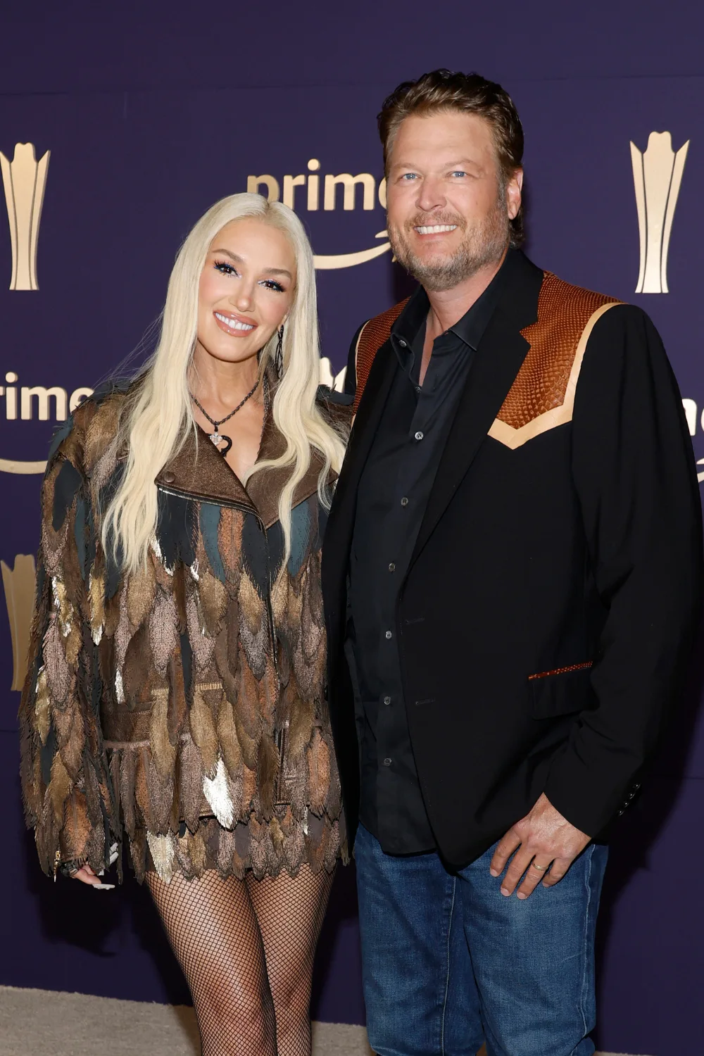Blake Shelton and Gwen Stefani at 2024 CMAs