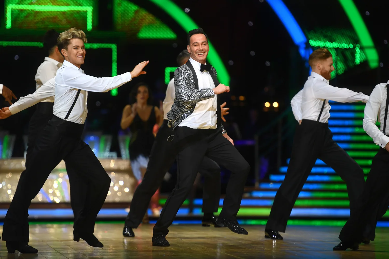 Craig Revel Horwood dancing on Strictly Come Dancing. 