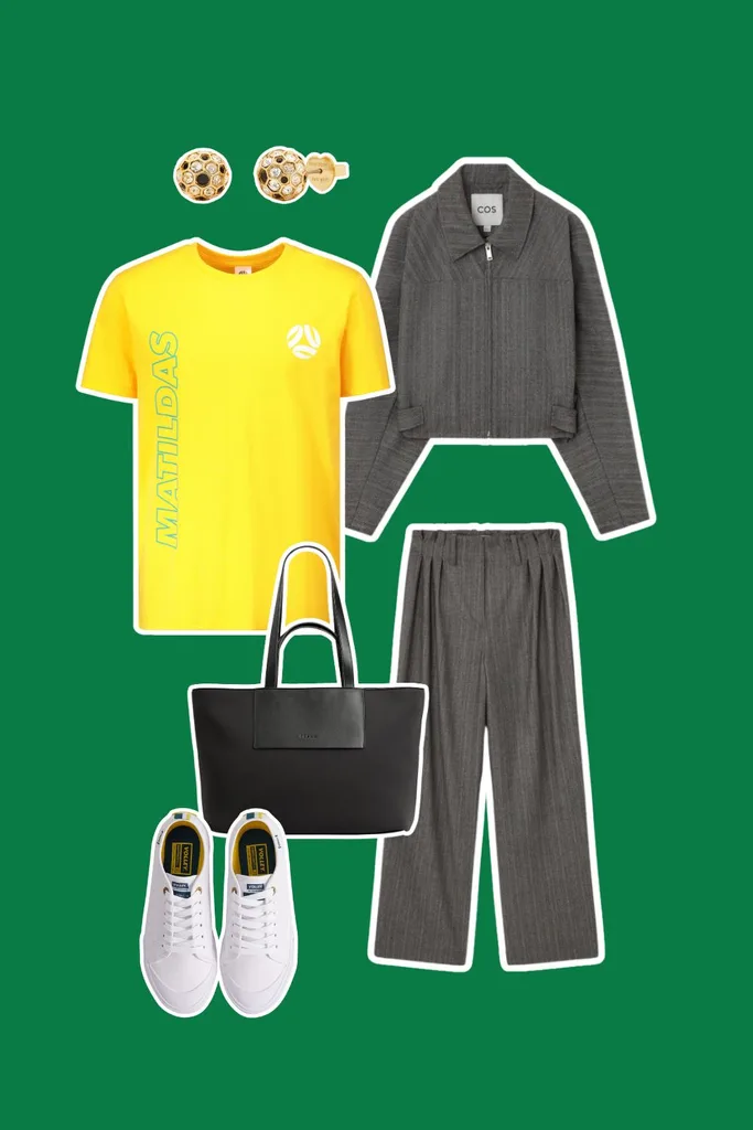 Australian Merchandise outfit with womens suit