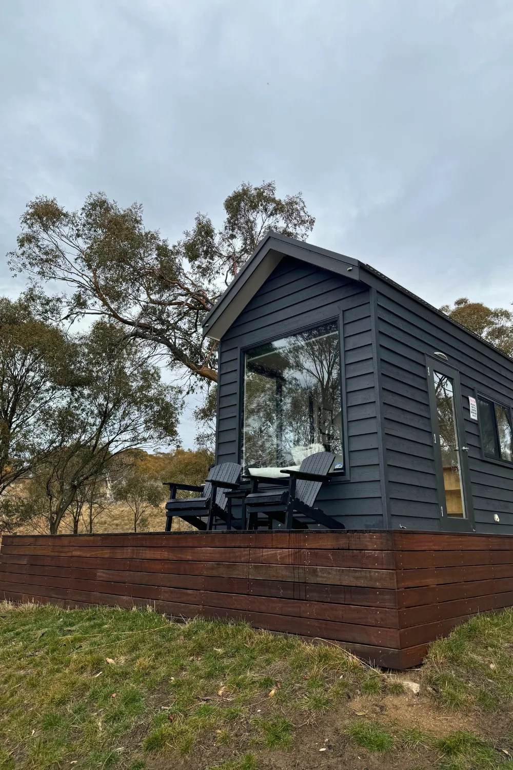 Tiny house surrounded by bushland