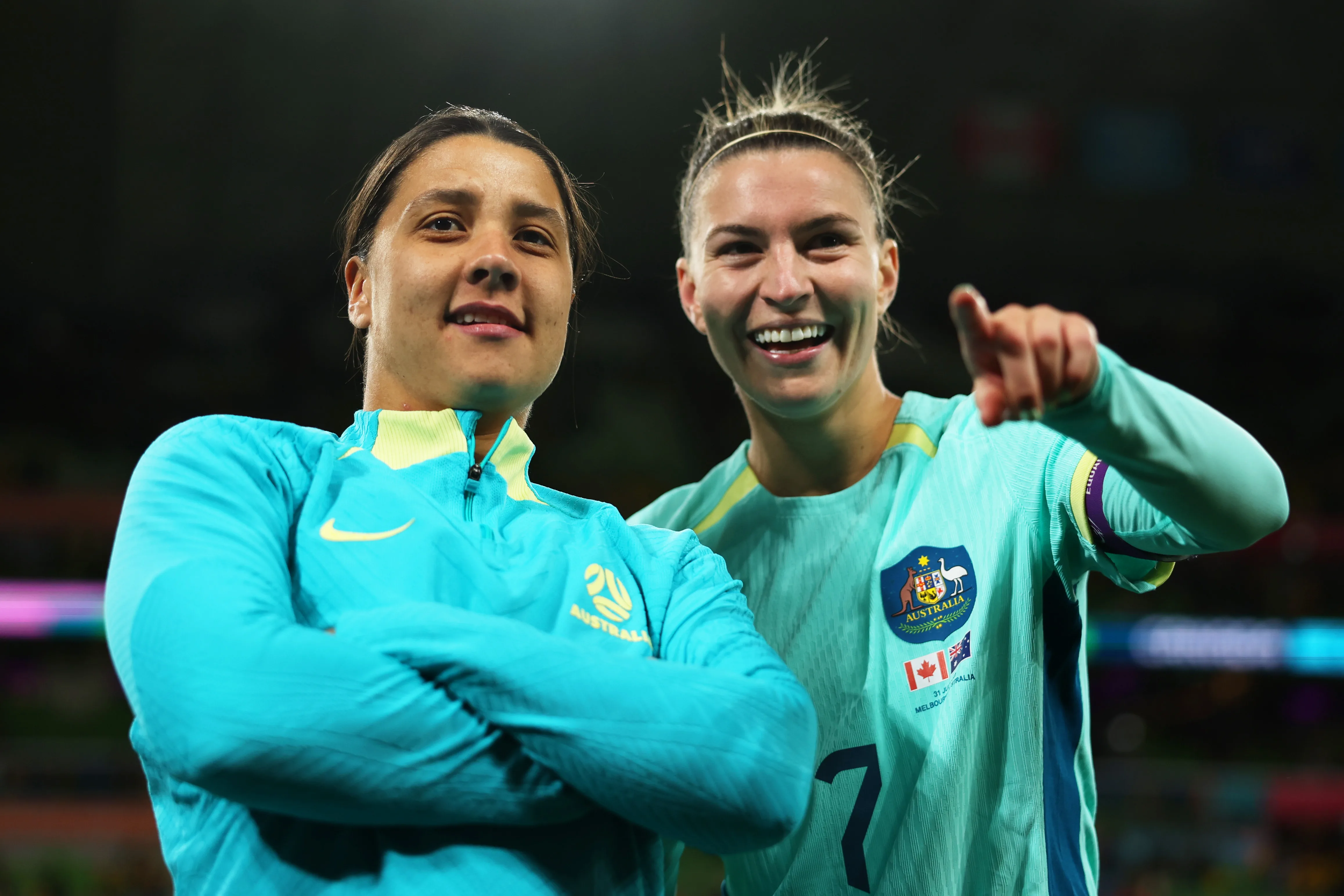 Sam Kerr and Steph Catley 