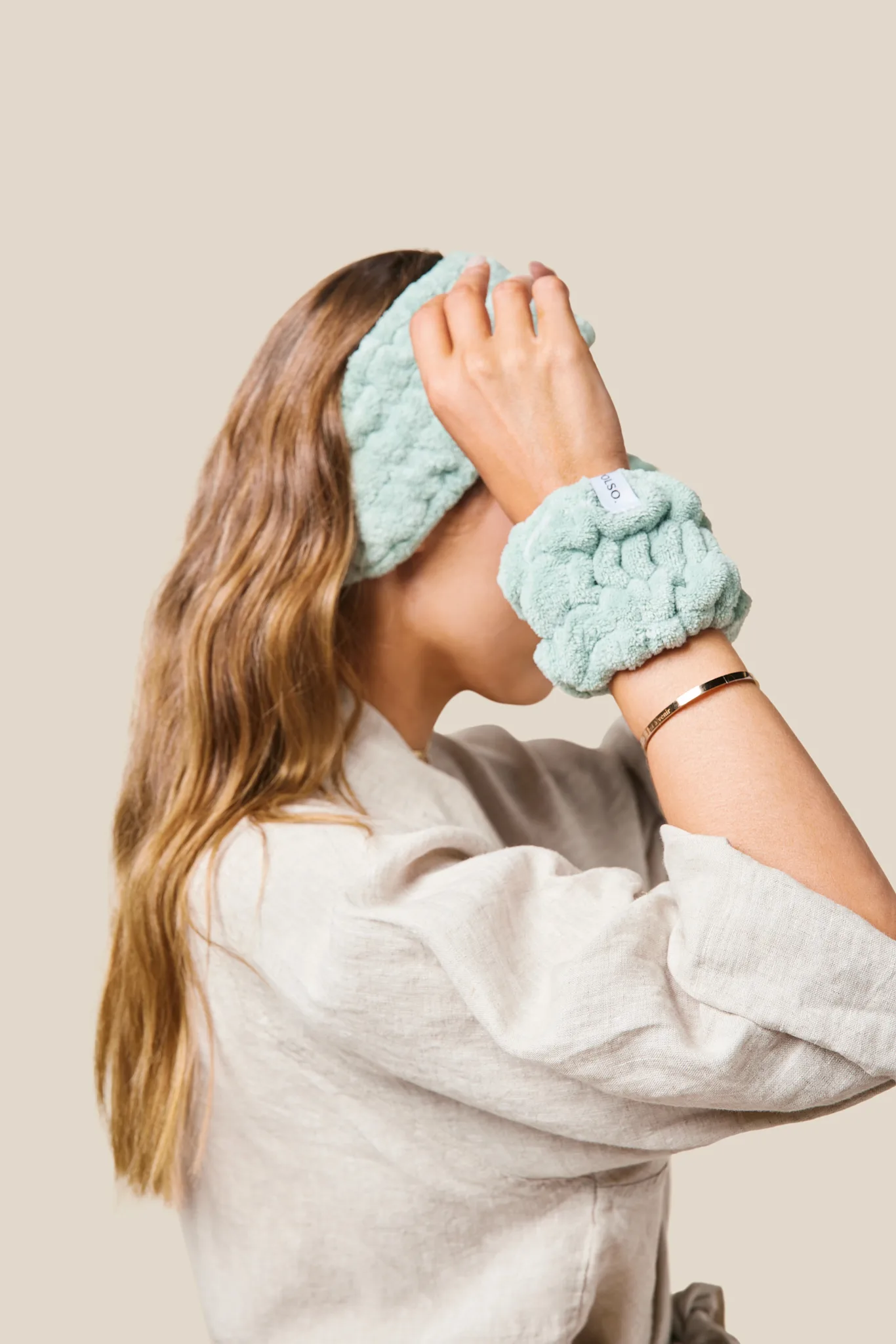 The cuffs on display