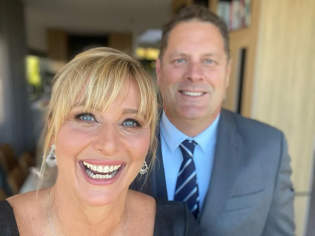 Johanna Griggs and Todd Huggins.