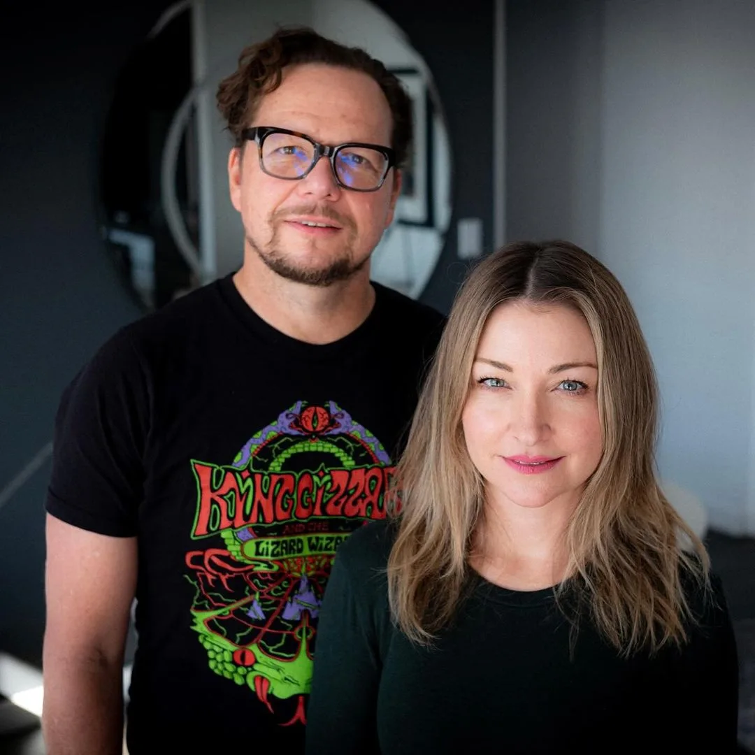 Kate Miller-Heidke with her husband Keir Nuttall.