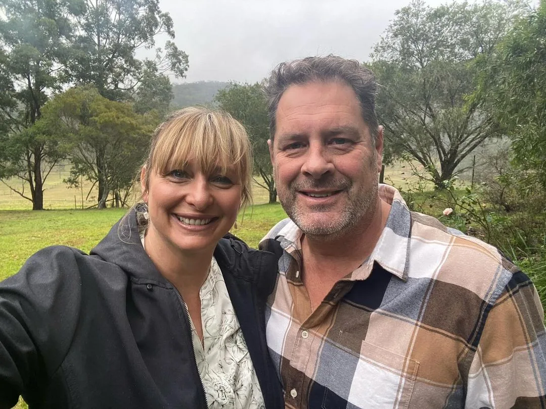 Johanna Griggs and her husband Todd Huggins.