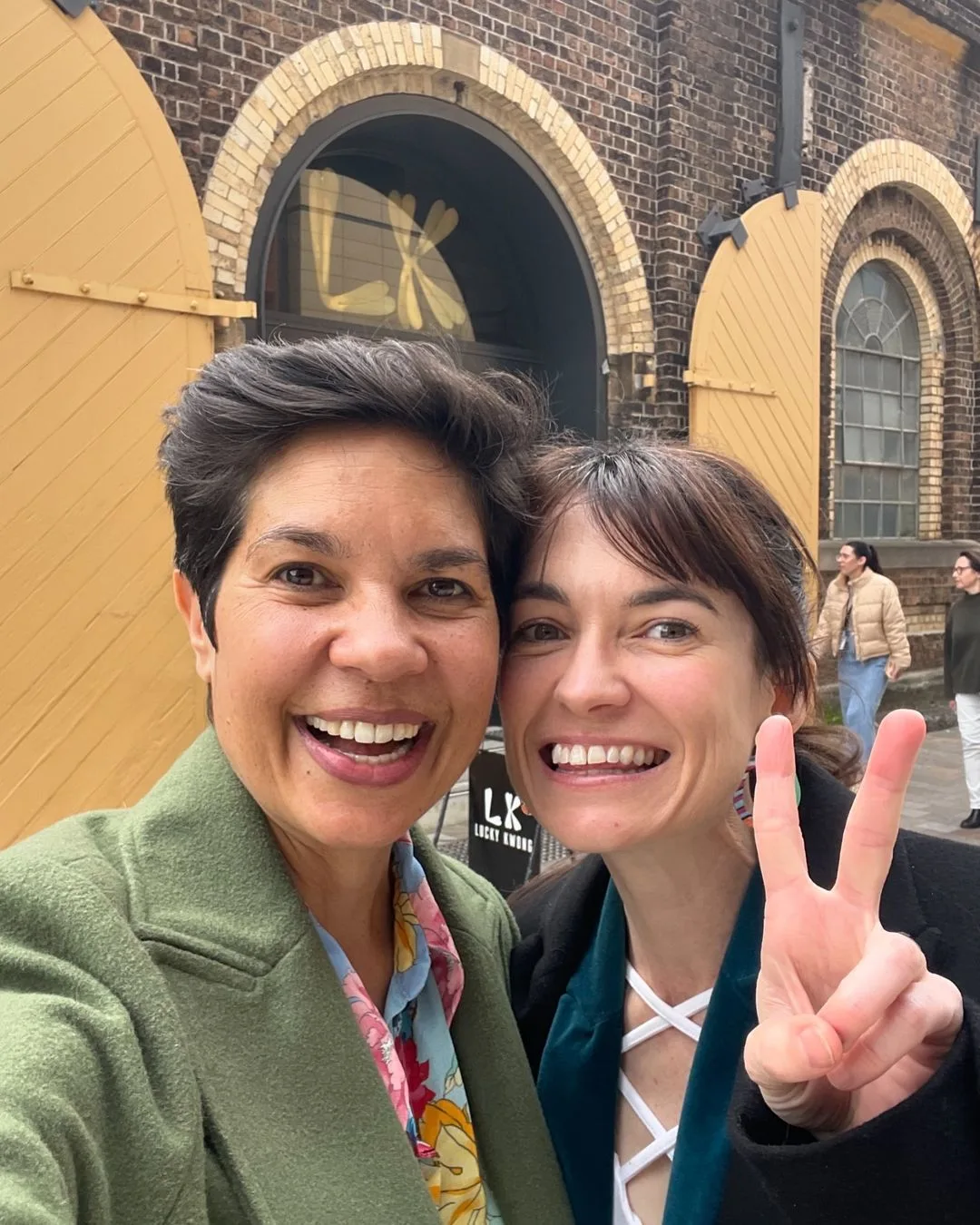Narelda Jacobs and Karina Natt.
