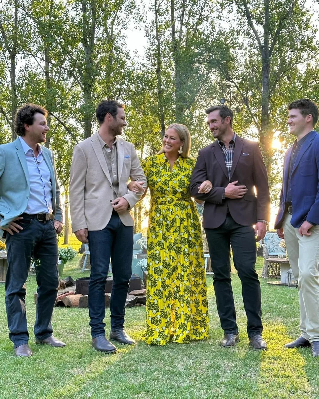 Samantha Armytage with the 2024 farmers on Farmer Wants A Wife.