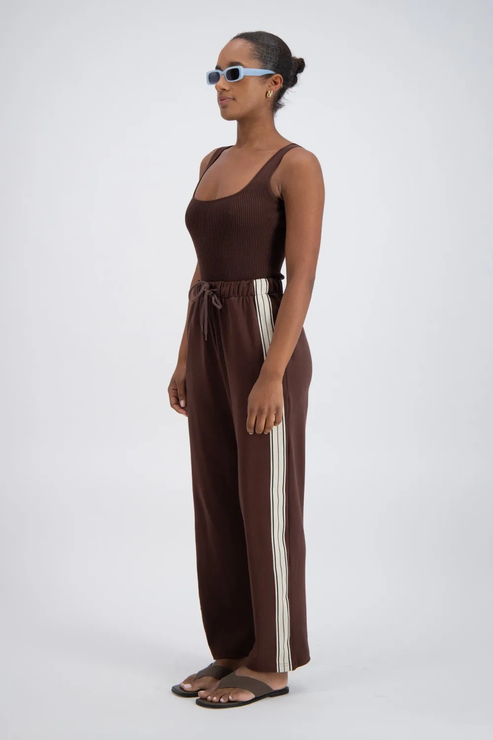 Jasmine And Alexa brown track pant 