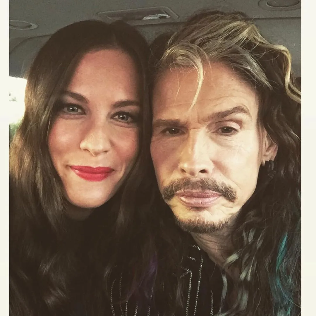 Steven Tyler and his daughter, the actress Liv Tyler.