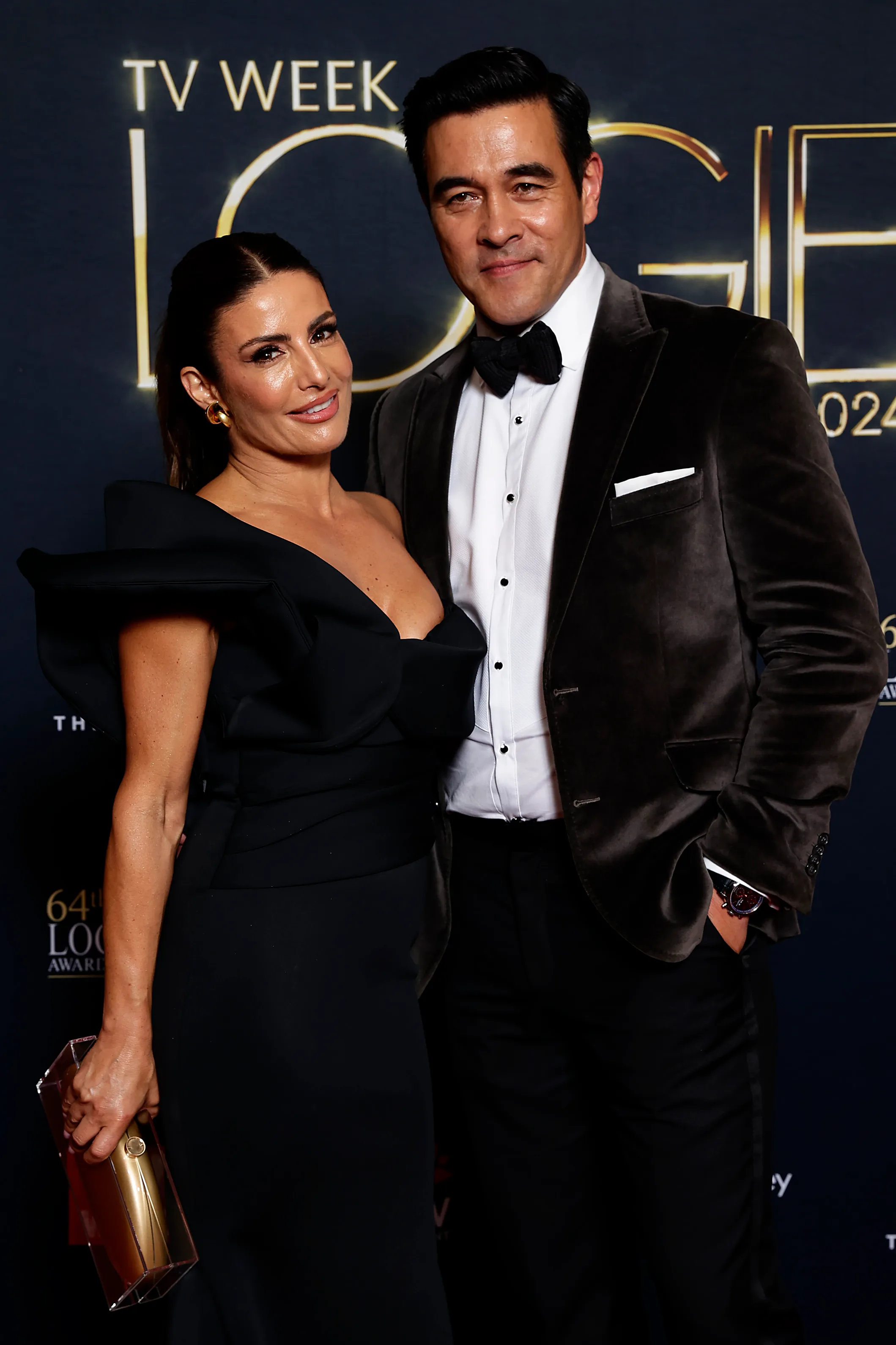 Ada Nicodemou and James Stewart at the 64th TV WEEK Logie Awards.